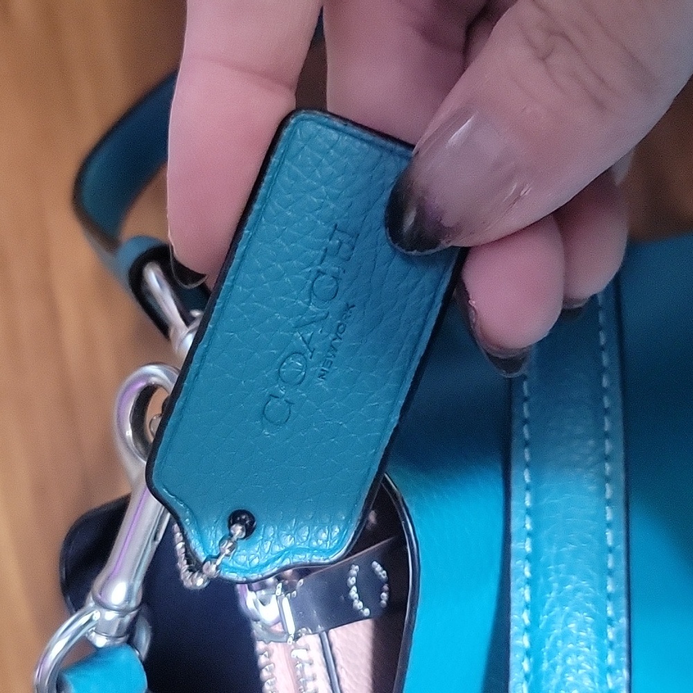 Coach Teal Crossbody Bag - Picture 11 of 14